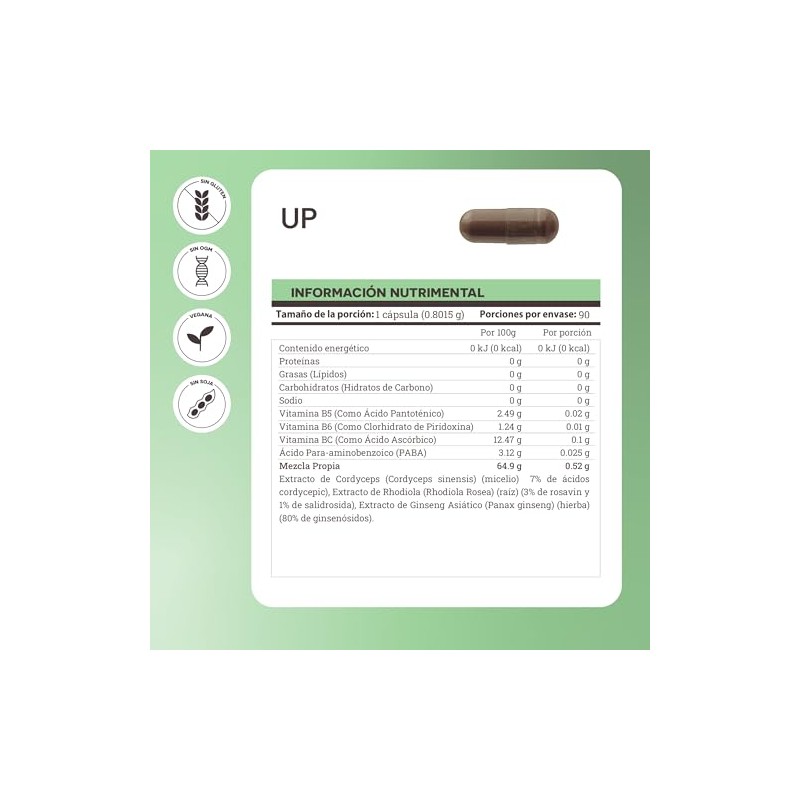MATTER SMART NUTRIENTS | UP |Extractos Herbolarios con Vitamina C,