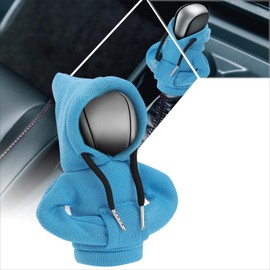PM PERFORMOTOR Gear Shift Hoodie, Universal Car Shift Knob Cover, Mini Hoodie for Car Shifter, Cute Car Accessories and Decorations, 5.2" X 4.5" Fits Shift Knobs with up to 2.2" Diameter, Blue
