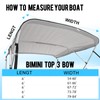 Caminor 3 Bow Bimini Top Replacement Canvas with Light Hole