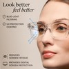 CCVOO Stylish Reading Glasses for Women +2.5, Eyeglasses, Blue Light