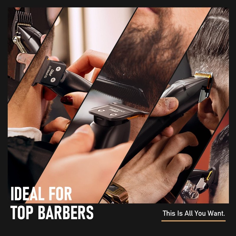 SUPRENT PRO Professional Hair Clippers for Men- USB-C Rechargeable Barber