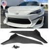 SdeelCase V1 Pair Black ABS Front Bumper Lip Canard Splitter