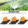 100Pcs 4/7 Barb Valve Irrigation Mini Pipe Water Valve Through