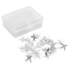 30pcs Metal Thumb Tacks Airplane Head Poster Pins with Clear