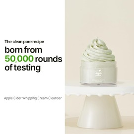 Ariul Apple Cider Whipping Cream Cleanser – Effective Pore Cleansing, Refreshing & Balancing, Rich Foam with Natural Ingredients, Korean Skin Care, 100g / 3.38 oz