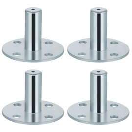Skelang 4 Pcs Broad Brimmed Top Hat Caster Socket, Metal Casters Sleeves, Wheel Socket Round Inserts for 7/16 in Grip-Ring Stem Caster, Chair Legs, Piano, Furniture and Musical Equipment Replacement