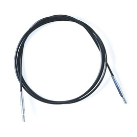 KnitPro K10676 Cable, Stainless Steel, Black/Silver, 120 cm