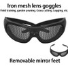 AIXXCUVQ Metal Mesh Safety Glasses Reliable Eye Safety For Outdoor