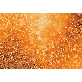 Baocicco 8x6.5ft Orange Glitters Backdrop Dreamy Warm Light Spot Sparkles Photography Background Wallpaper Decor Thanksgiving Baby Shower Birthday Party for New Baby Kids Portrait Studio Props