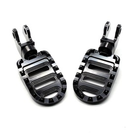 MZS Motorcycle Foot Pegs, Front Rotaing Footpegs Rider Foot Pedal Serrated Black Compatible with Rebel 500 CMX500 2017-2024 / Rebel 300 CMX 2017-2024 / CT125 Hunter Cub 2020-2024