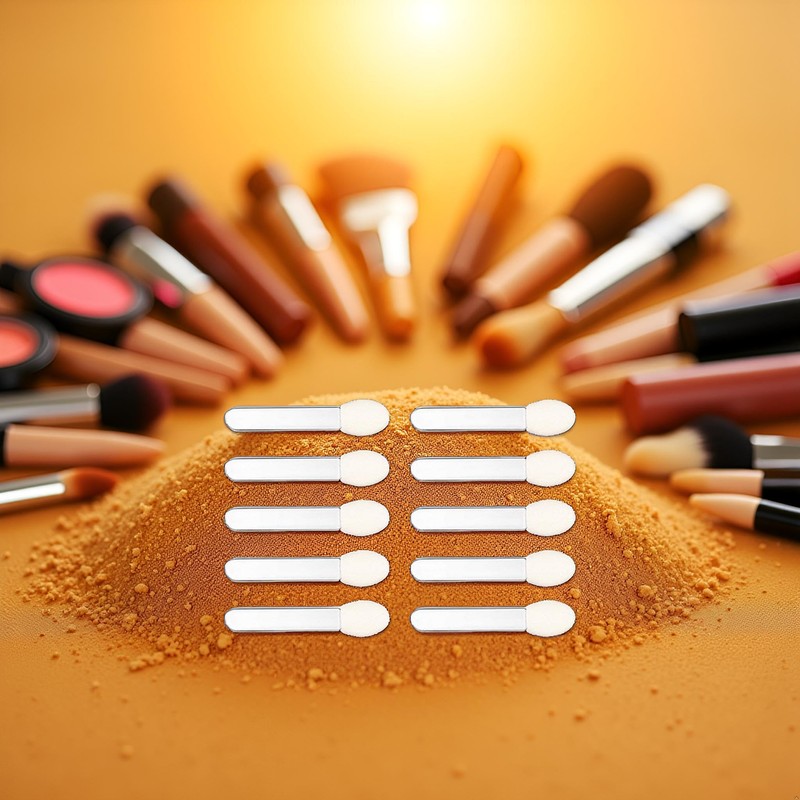 10 Pcs Eyeshadow Applicator Eyeshadow Brush Makeup Tools, Dual Sides