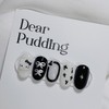 [Handmade Nail Tips] Black Cat Nail Tips - Long Oval