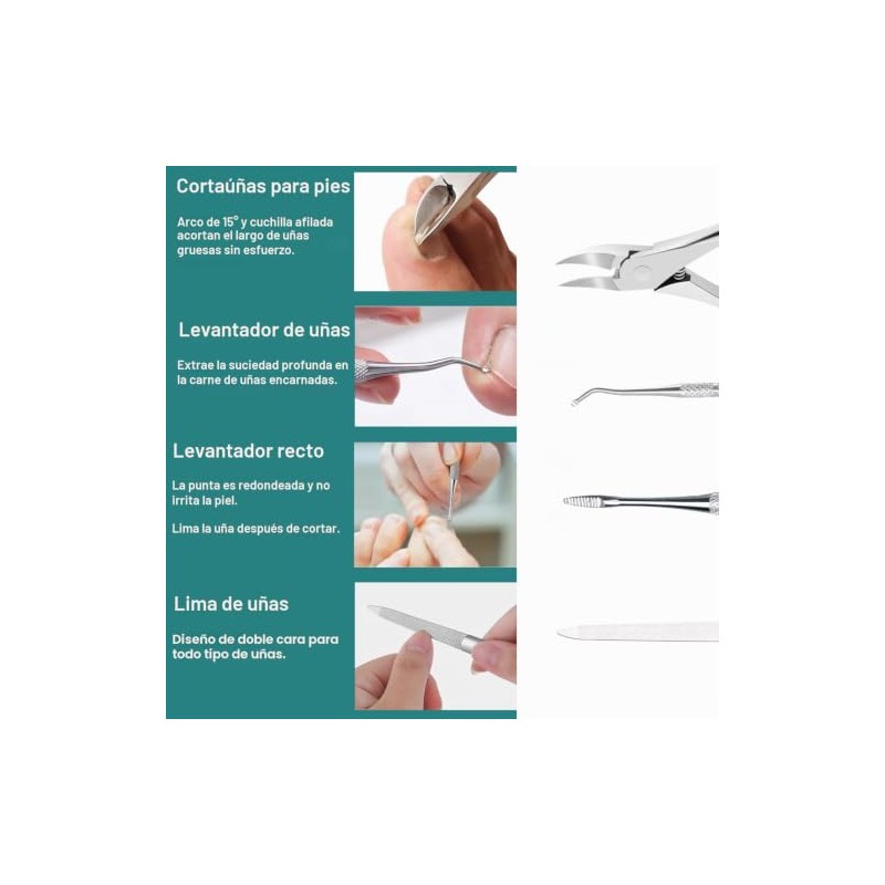 Kit De Eliminación De Uñas Encarnadas, Kit De Herramientas De