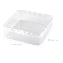 NOLITOY 5 Pcs Transparent Plastic Jewelry Storage Box for Necklaces Earrings Sturdy Organizer for Household Use Compact Jewelry Container for Dressing Table