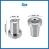 A ABSOPRO Trailer Tandem Slide Stopper Slider Stopper Lock Pin