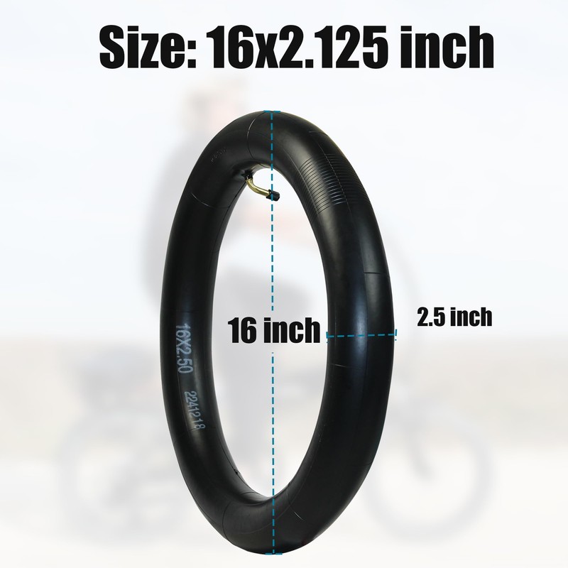 Libereco 2 Pack 16x2.5 Bike Inner Tubes for Electric Bike