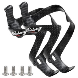 RongXuan 3K Full Carbon Bicycle Bottle Holder Ultralight and Strong Water Bottle Holder Cup Holder for Road Bike MTB Cycling Pack of 2