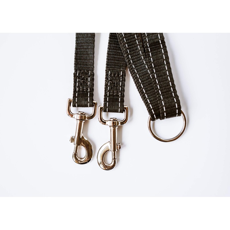 Cajun Tie Downs Reflective - Double Dog Leash - No
