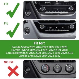 Polodunn Polodunn for Toyota RAV4 Accessories 2025 2024 2023 2022 2021 2020 2019 -Air Conditioning Knob Covers, Push Start Button Cover Trim Rings 4pcs (Orange)