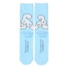 Sanrio 388947 Crew Length Socks, Cinnamoroll, 9.1 - 9.8 inches
