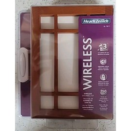 Heath Zenith SL-7611-04 Wireless Doorbell Kit 150ft. range W/ Wood Cover SEALED