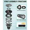 Scitoo Struts, Complete Strut Shock Absorber Strut Assembly fit 2002