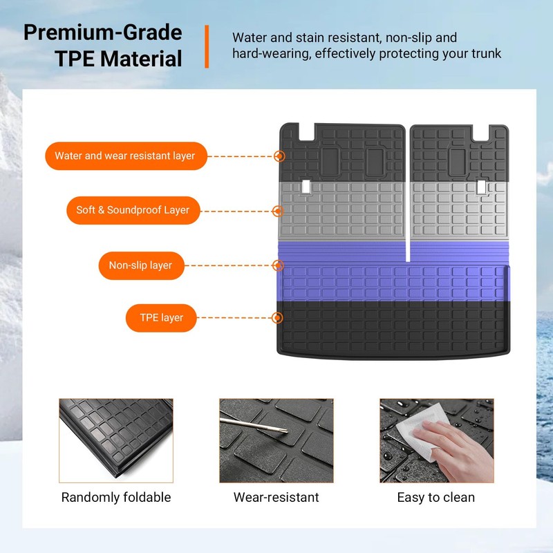 powoq Cargo Mat Compatible with 2023 2024 2025 2026 Honda