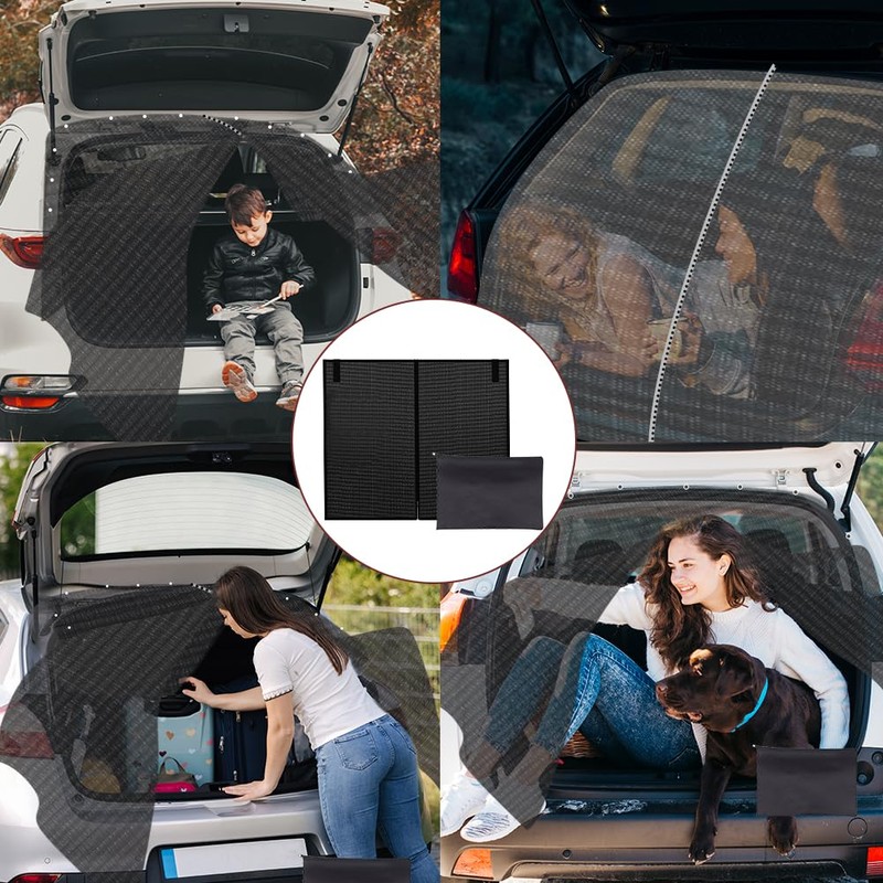 Tyafzzn Tailgate Mosquito Net, Wing Door Boot Cover, Sun Protection,