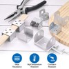 uxcell 6 Pcs U Bracket for 2.01 Panels, 47 x