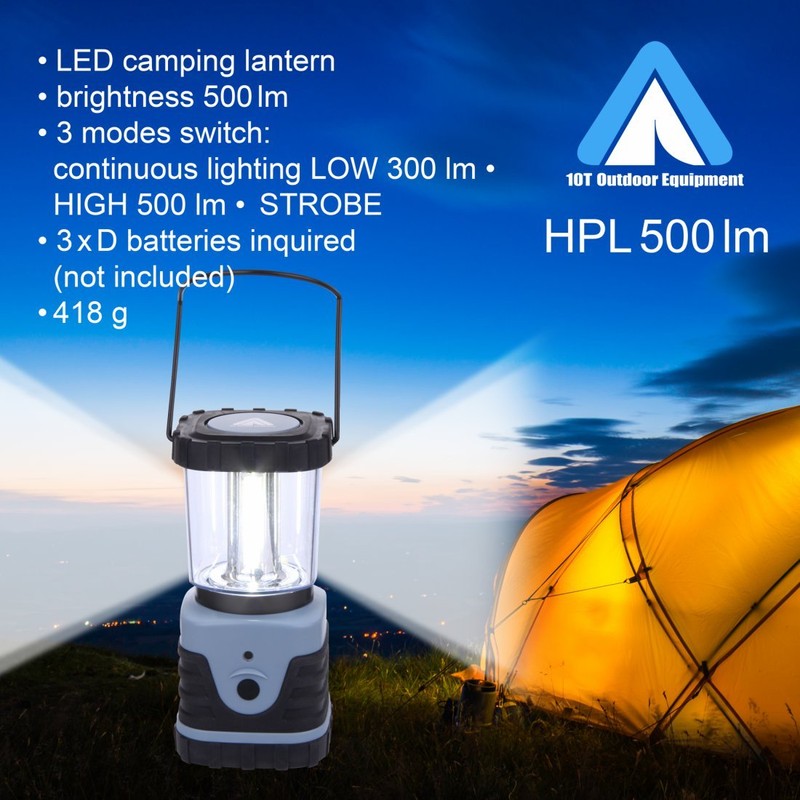 10T HPL 500 Bright Camping Lamp with 500 Lumens 4