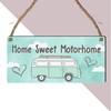"Home Sweet Motorhome" Sign - Charming Campervan Plaque for RV