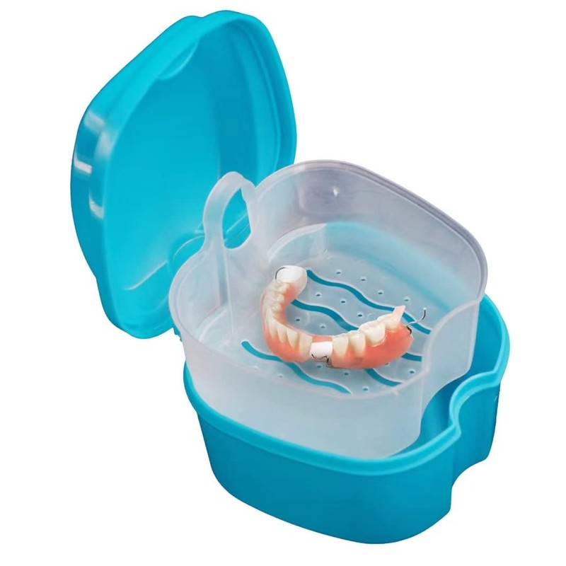 CHUANGOU Denture Care Set, Denture Box, Denture Brushes Denture Baths