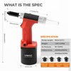 UPWOOD Heavy Duty Air Hydraulic Riveter Pneumatic Hydraulic Pop Rivet