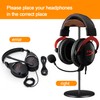 Micool Headphone Stand, Aluminium and Wood Gaming Headset Stand Holder
