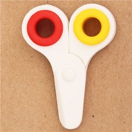 IWAKO white scissors school supplies eraser from Japan