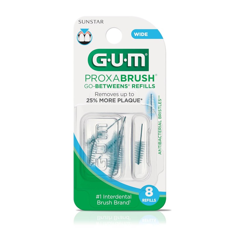 GUM Proxabrush Go-Betweens Wide Refills – Compatible with GUM Permanent