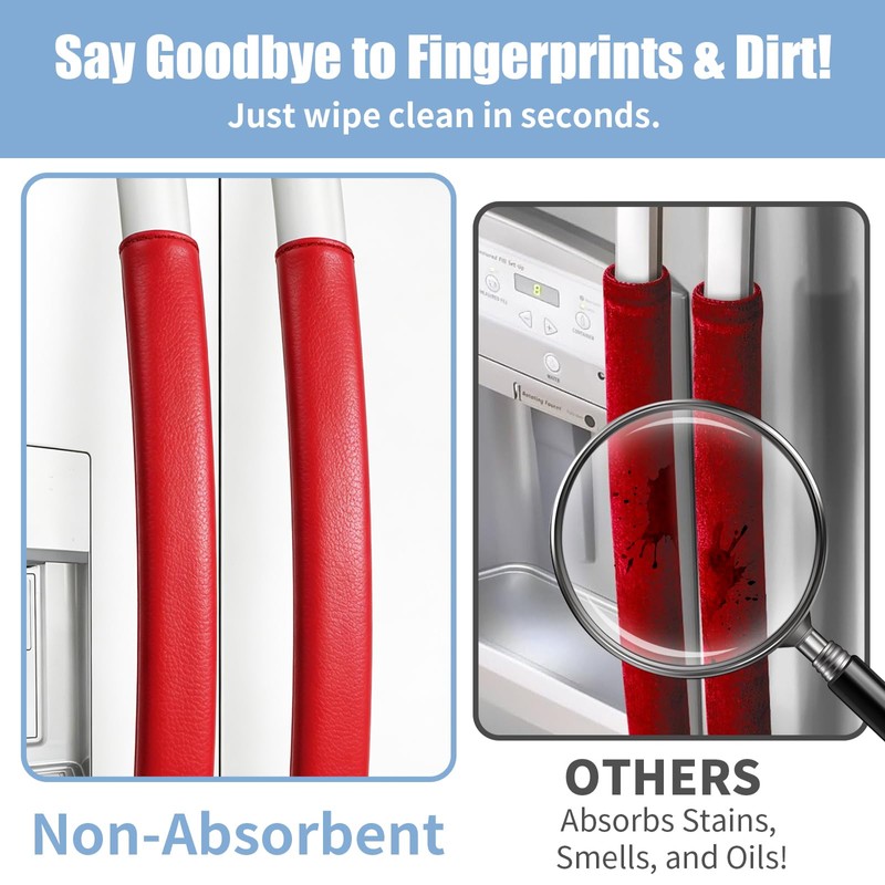 Tiny pets Refrigerator Door Handle Covers, Fridge Handle Covers Set
