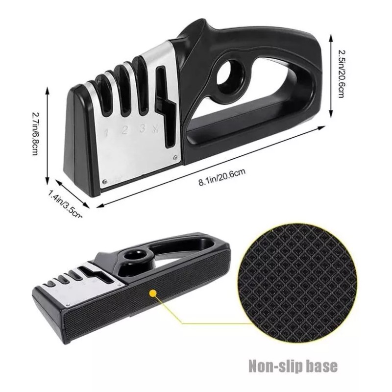 Baixi Afilador De Cuchillos De Cocina Profesional De 4 Etapas