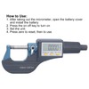 Digital Micrometer 0.00005in/0.001mm Resolution Professional Thickness Measuring Tools 0‑25mm