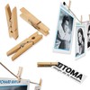LeTOMA – 100 Pack Natural Wooden Clothes Pins 48 mm