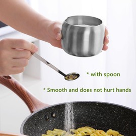 Stainless Steel Sugar Bowl with Lid Spice Jars with Spoon & Lid Sugar Bowl Small Spice Jar Salt Bowl Sugar Bowl with Spoon and Lid for Home, Bar, Coffee, Sugar, Salt, Pepper, Spices