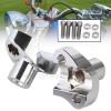 Unbranded 1.7" Chrome Handlebar Risers Bottom For Harley Softail Slim