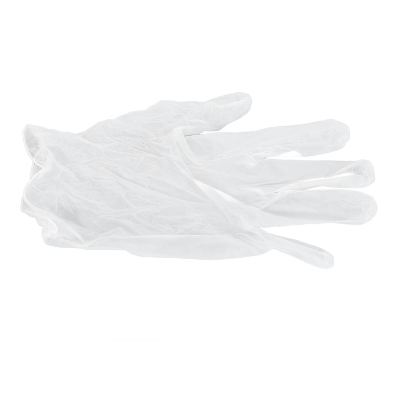 100Pcs Disposable PVC Gloves Transparent Thicken Nail Beauty Protective for