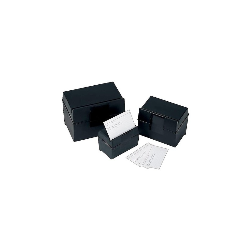 Oxford Plastic Index Card Box, 4 x 6 Inches, 400