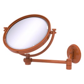 Allied Brass WM-6T/2X-ASP 8 Inch Wall Mounted Extending Make-Up Mirror 2X Magnification with Twist Accent, Autumn Sparkle