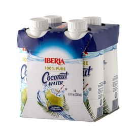 Iberia 100% Natural Coconut Water 11.1 Oz (Pack Of 4)