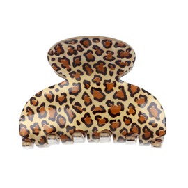 France Luxe Small Couture Claw Clip, Golden Leopard