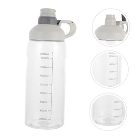 KOMBIUDA Large Capacity Sports Water Jug with Scale Outdoor Drinking Bottle for Hydration for Gym Hiking and Fitness Leakproof Design for Sports Enthusiasts