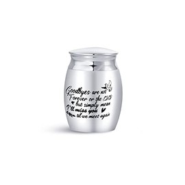 MiniJewelry Mini Cremation Urn for Ashes Cremation Fumeral Memorial Keepsake Dog Cat Family Grandma Grandpa Mum Dad Husband Wife