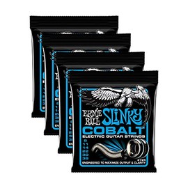 4 PACK Ernie Ball Cobalt P02725 Extra Slinky Electric Guitar Strings